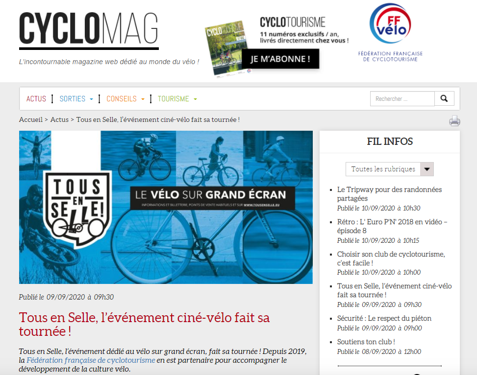 CycloMag - Septembre 2020