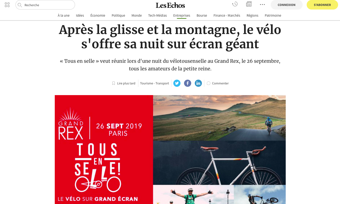 LES ECHOS - Septembre 2019