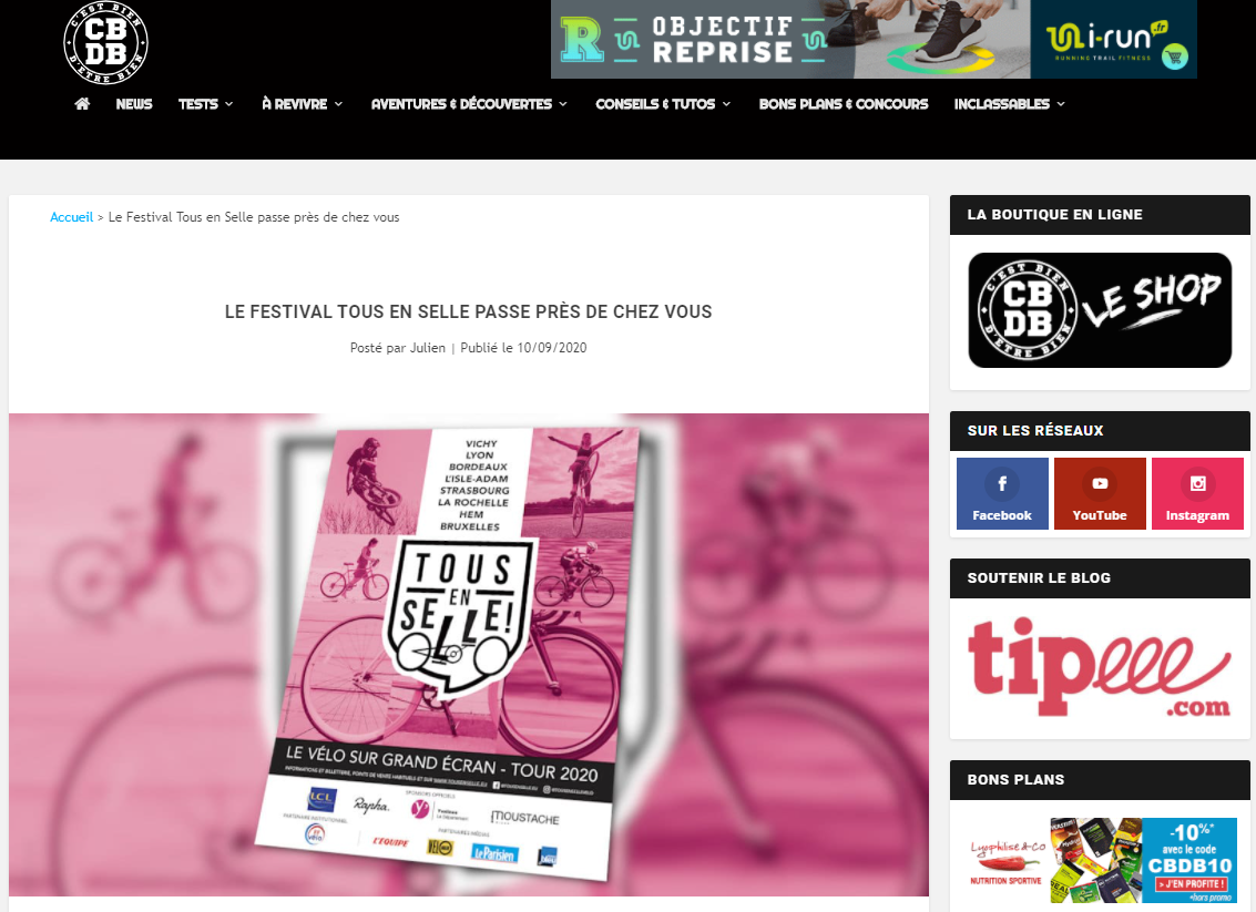 Article C'est bien d'etre bien - Septembre