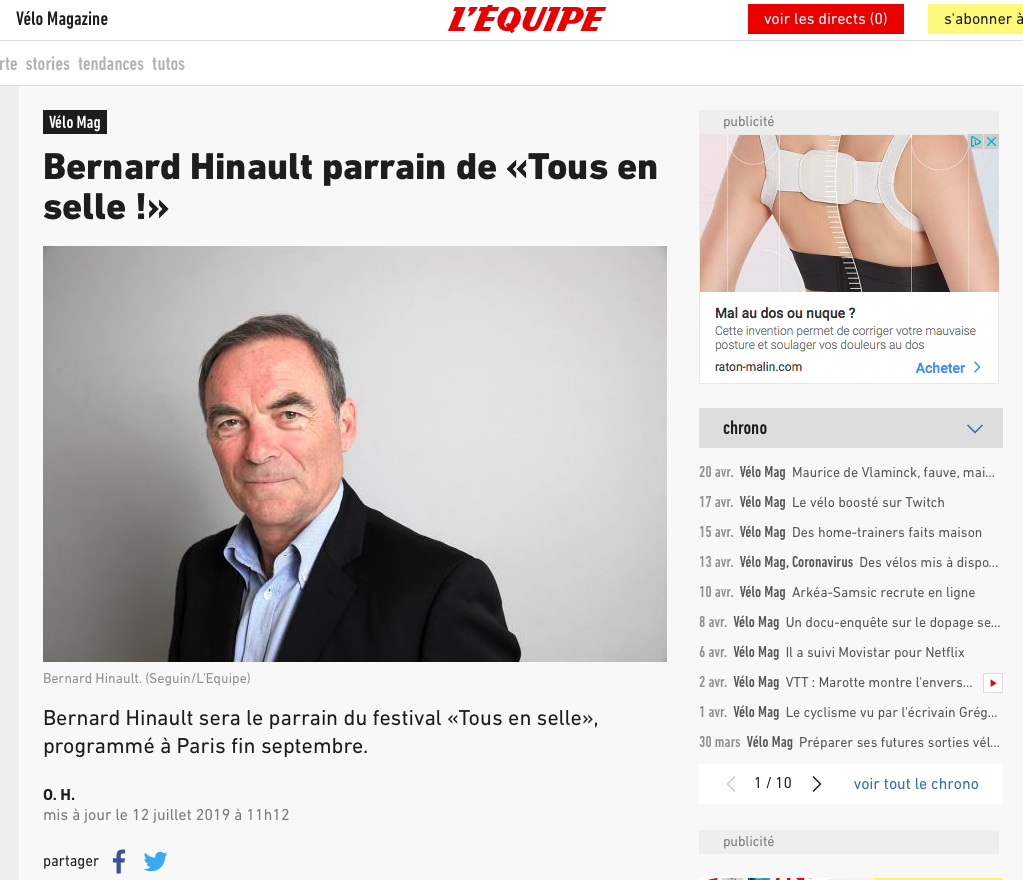 L'ÉQUIPE - Juillet 2019