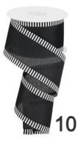 Thumbnail: 2.5" x 10yd Black/White Assortment