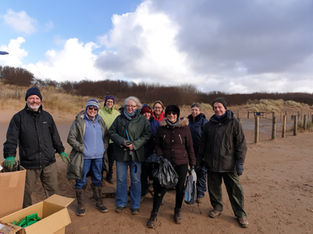 Well done to all the volunteers who collected a staggering 104kg of waste from Formby beach