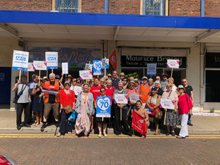 MP and activists celebrate NHS at venue that played important role in birth of the service