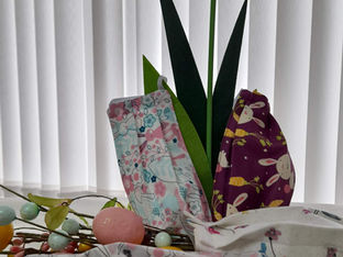 Easter face coverings  handmade by Formby Rotary
