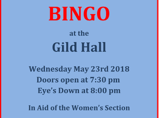 Bingo night in aid of The Royal Britsh Legion