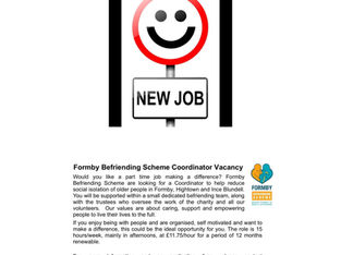 Vacancy with Formby Befriending Scheme