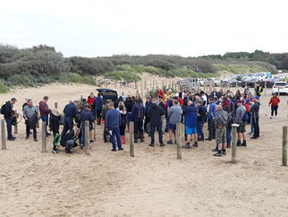 Victoria Road Beach, Formby gets a clean up as local volunteers help clean up 352kg of litter