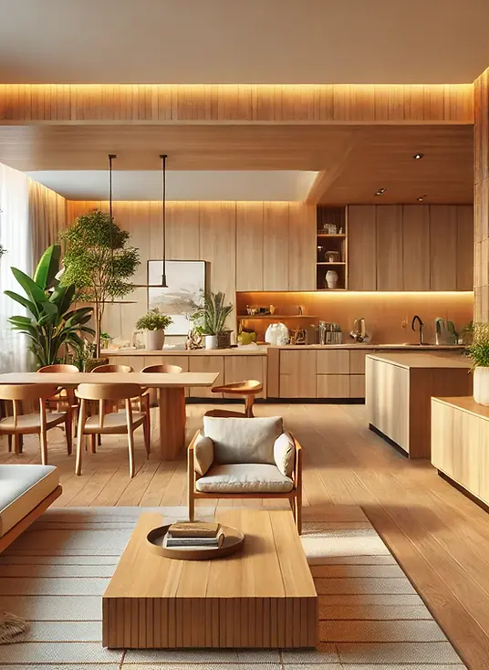 DALL·E 2024-11-05 14.59.41 - A beautifully designed modern living room and kitchen area sh