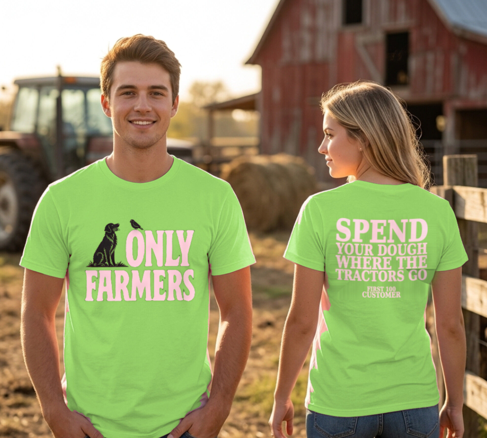 FIRST 100: Only farmers customer launch T shirts!