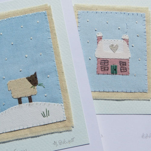 Thumbnail: Little House & Sheep in Snow