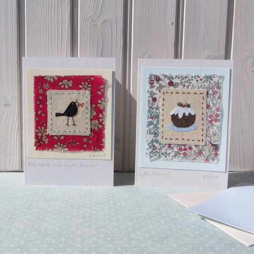 Thumbnail: Little Pudding & Blackbird with Winter Berries