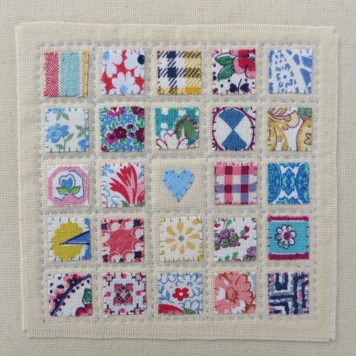 Thumbnail: Little Blue Heart Quilt