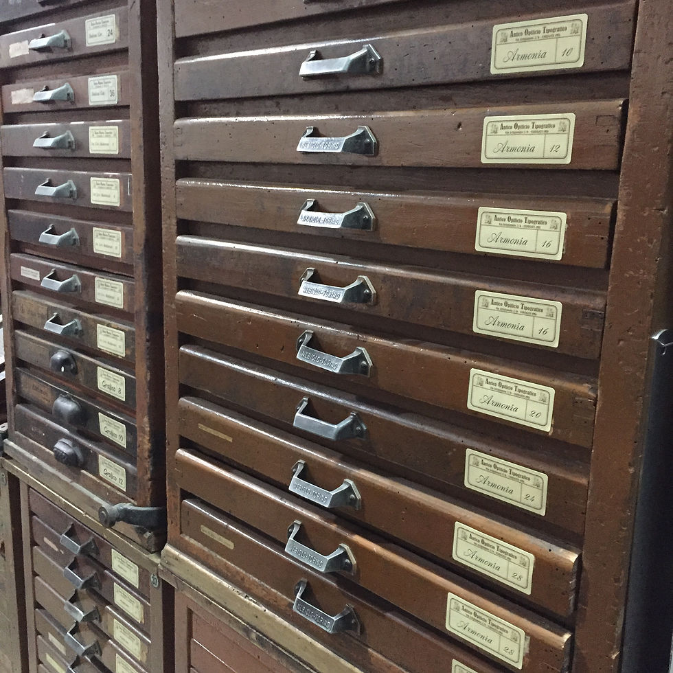 Cassettiere Tipografiche