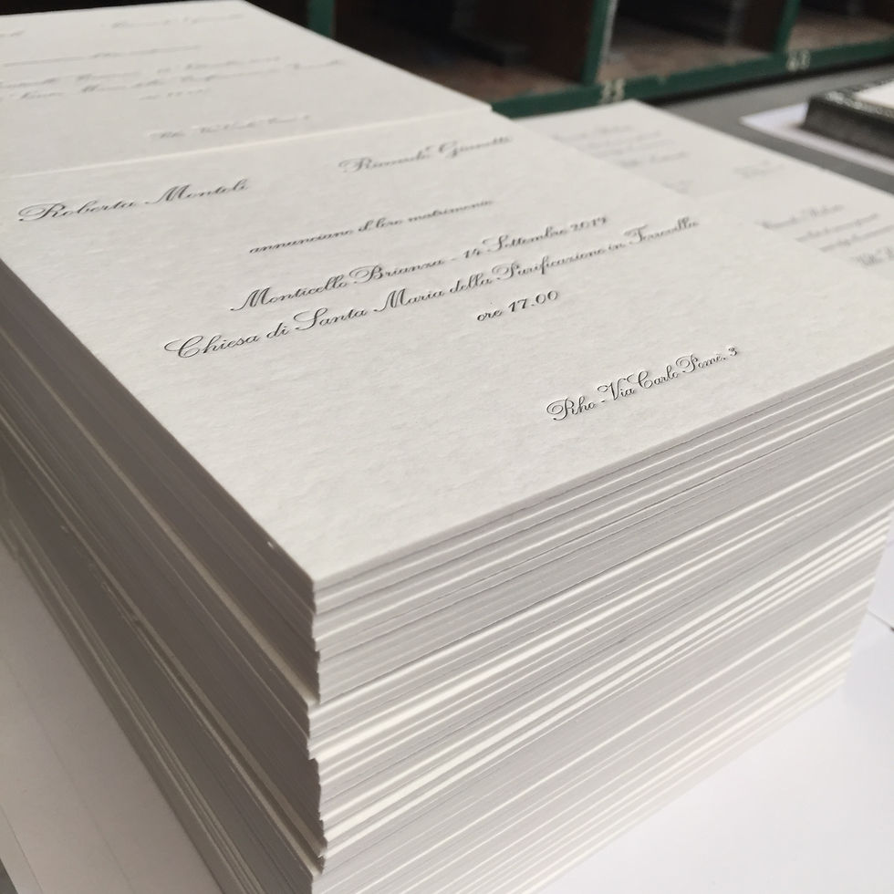 Partecipazioni Letterpress