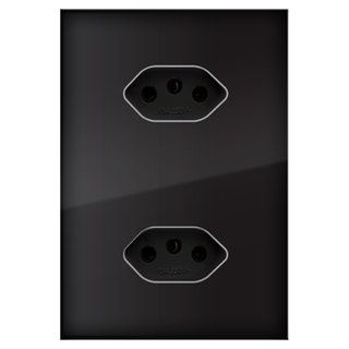 2 Tomadas 20A 4X2 Preto Vetro