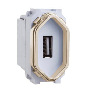 Módulo USB - Branco Novara Gold