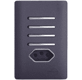 Interruptor 4 Teclas Paralela com Tomada 10A Preto Grafite Total