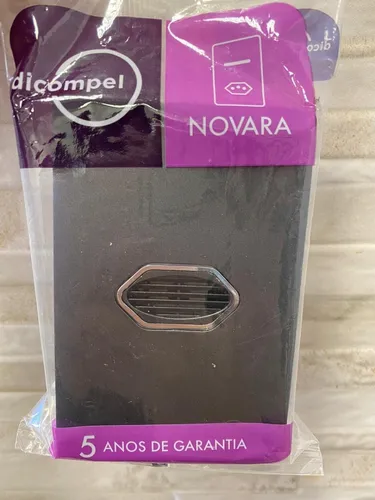 Campainha Cigarra Bivolt Preto/Grafite com cromado