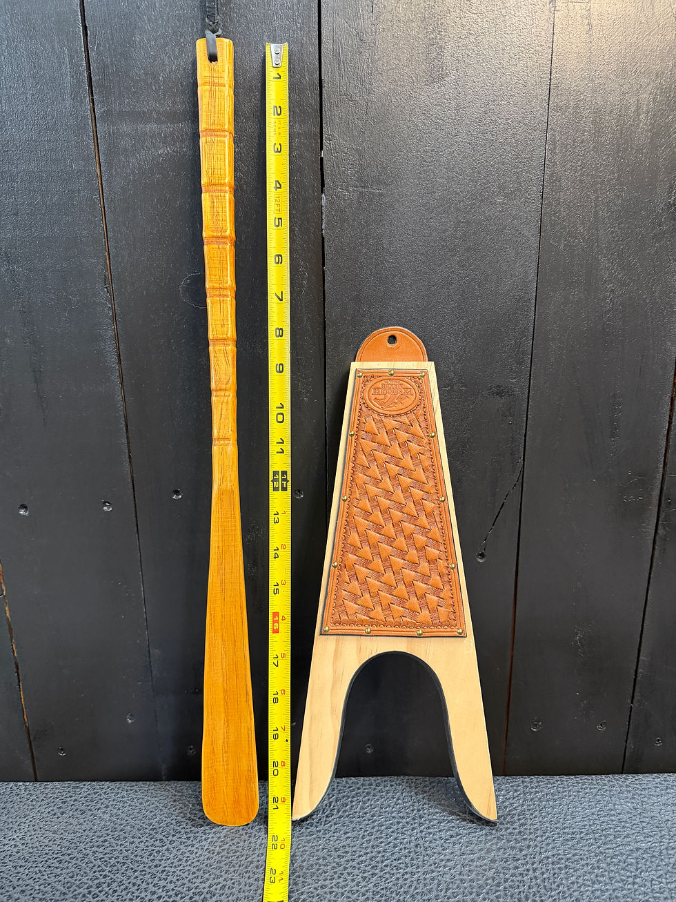Thumbnail: Boot Jack plus Extra Long Bamboo Shoe Horn