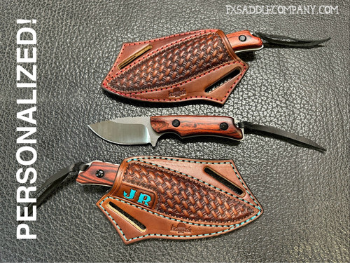 Hooey -  Pancake Knife Sheath (Smackdown black Patchwork) RPKS010-TNBK