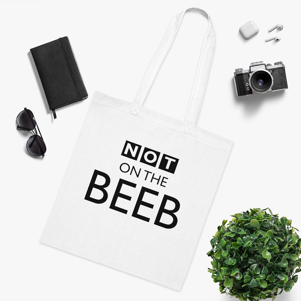 Thumbnail: Not On The Beeb - Cotton Tote bag
