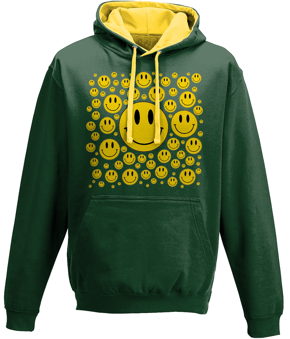 Thumbnail: Smiles and Smiles of Freedom bi-colour Hoodie  