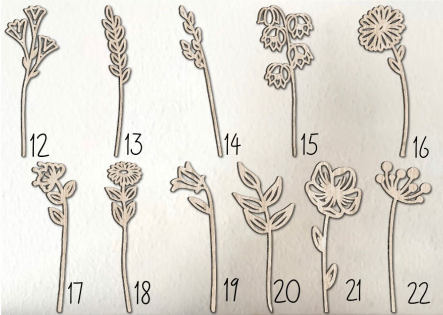 Miniaturbild: Wanddeko - große Blumen aus Holz