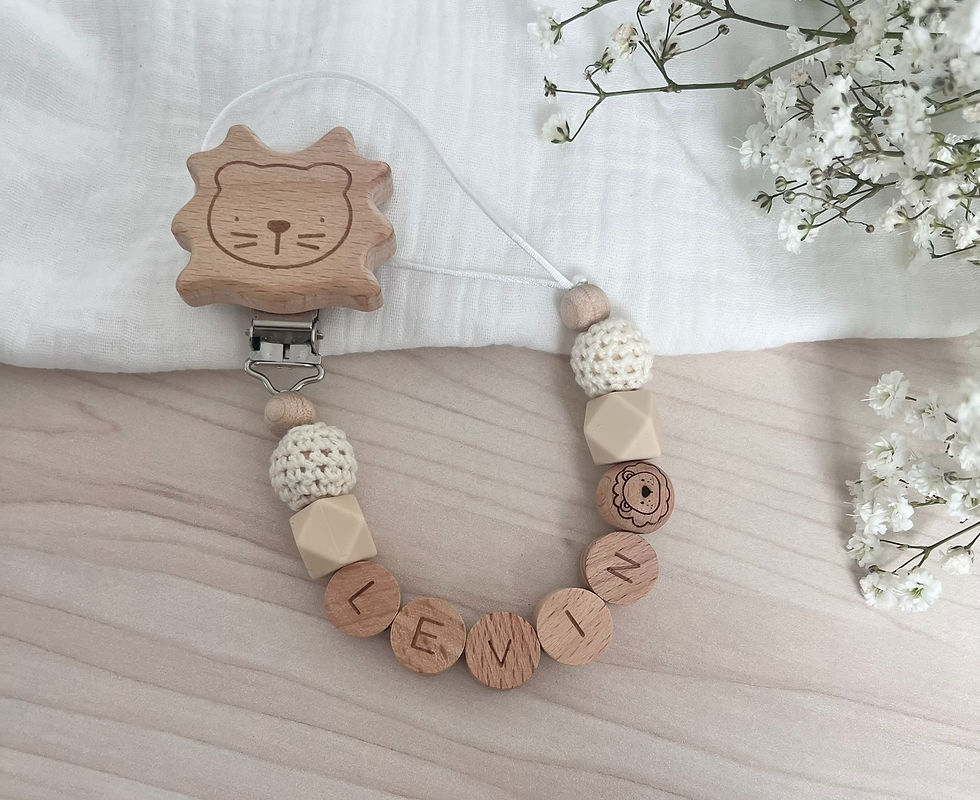 Schnullerkette - Löwe