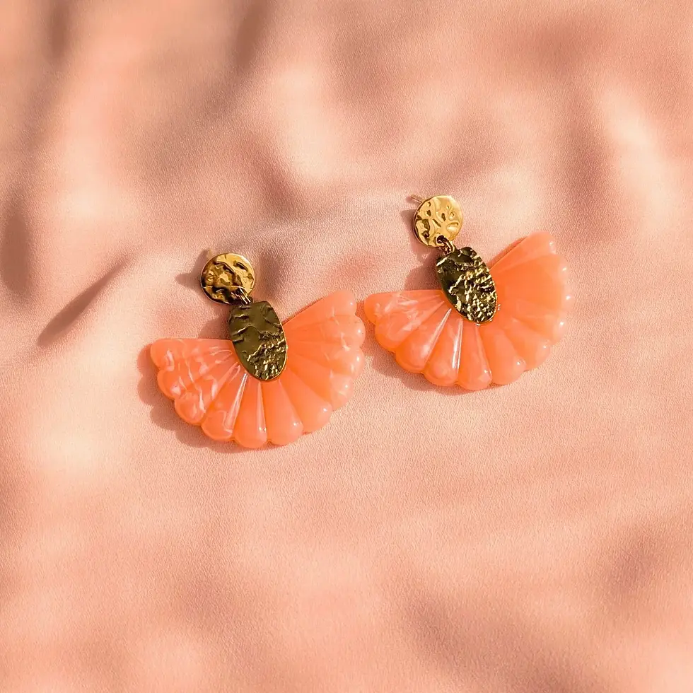 Boucles d’oreilles DAISY - Corail