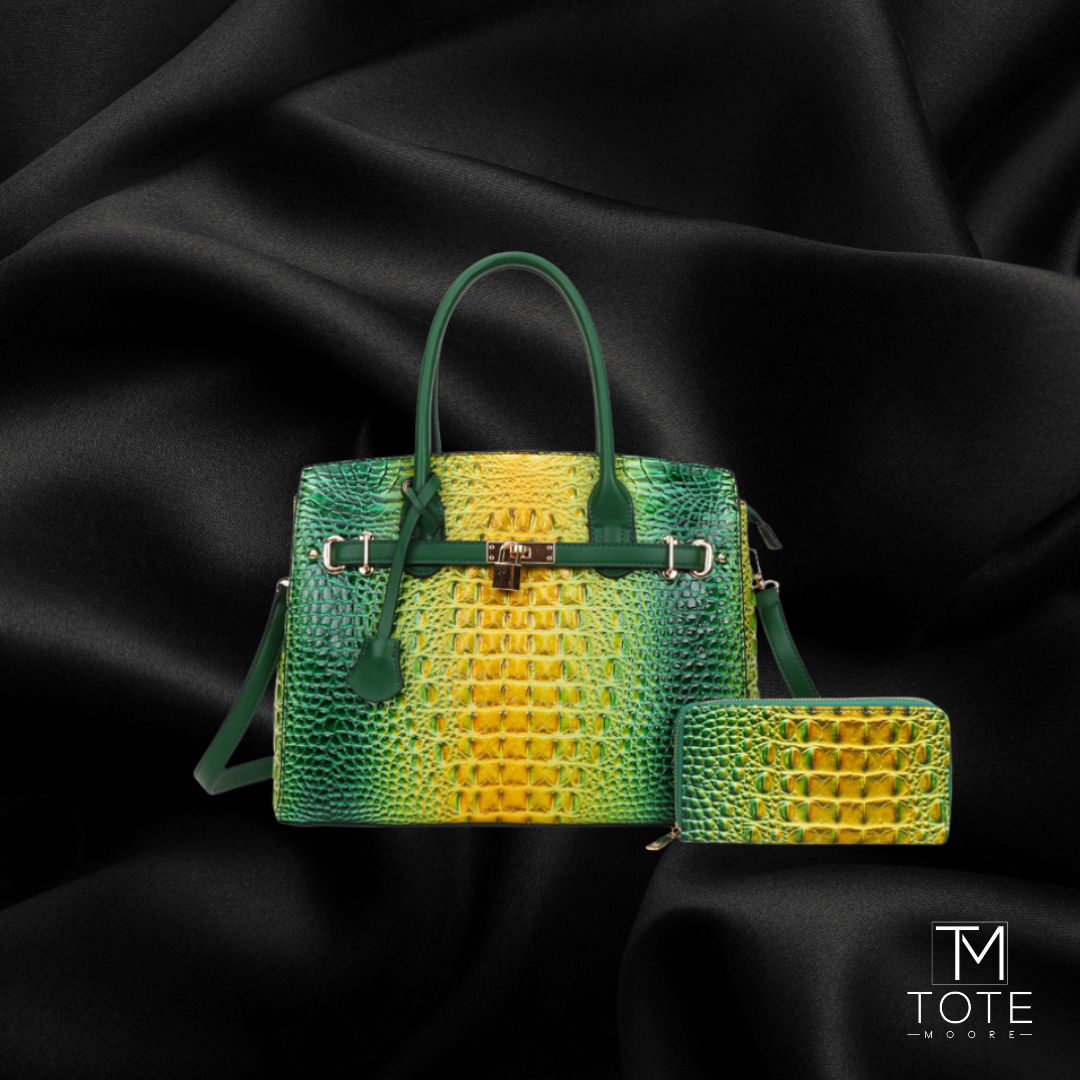 Croc Tie-Dyed Satchel