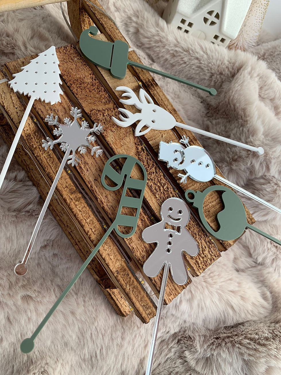 Thumbnail: Christmas Acrylic Drink Stirrers