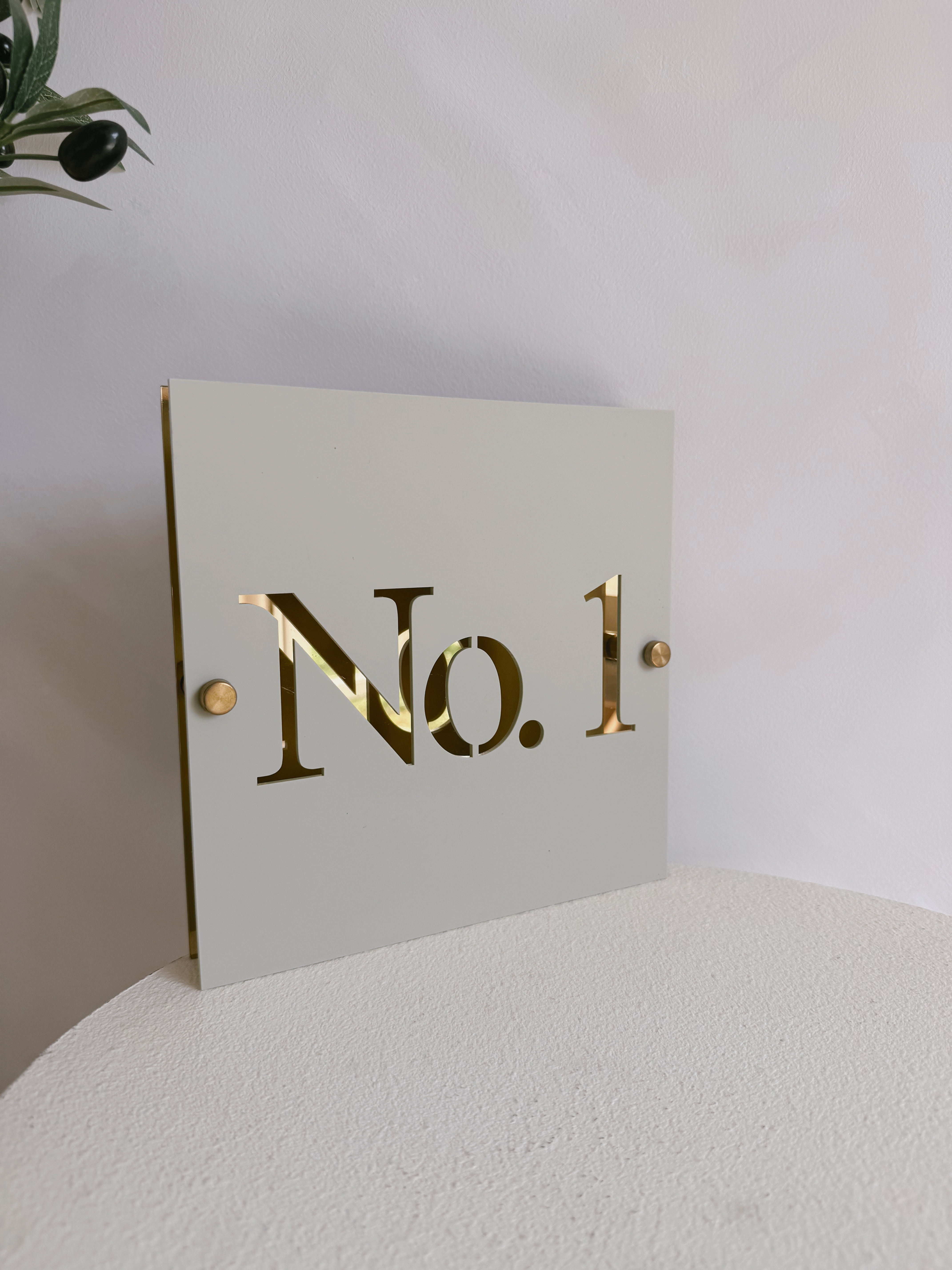 Laser Cut Out Acrylic House Sign