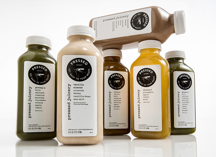 Collection of Pressed Juicery juices from the Cleanse 1 collection