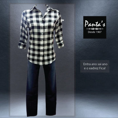 Camisa xadrez feminina