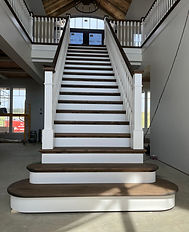 Escalier marche ronde de départ