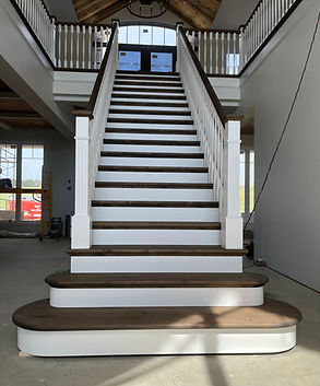 Escalier marche ronde de départ