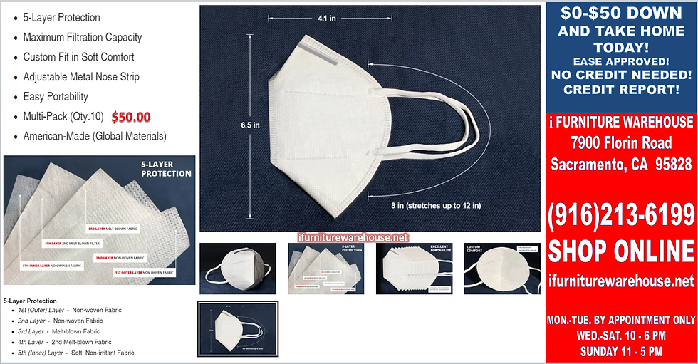 IN STOCK NEW_"10 PIECES PACK" MADE IN THE USA 5 LAYER PROTECTION ALL