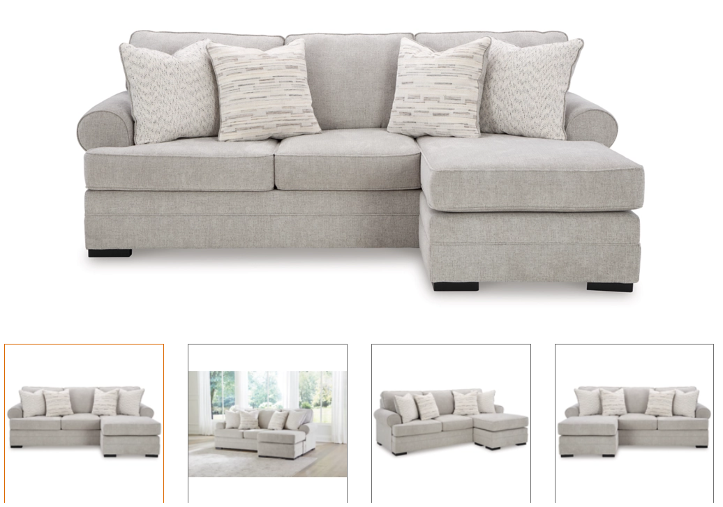 2PCS SHADOW REVERSIBLE FABRIC SECTIONAL SOFA WITH ACCENT PILLOWS INCLUDE