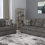 Thumbnail: 2PCS GRAPHITE OLTEN UPHOLSTERY SOFA AND LOVESEAT WITH ACCENT PILLOWS INCLUDED