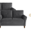 Thumbnail: JULY CLEARANCE_2PCS DARK GRAY SOFA AND LOVESEAT LIVING ROOM
