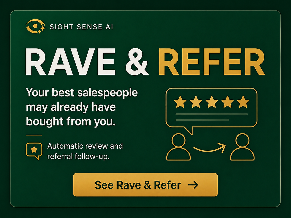 Rave & Refer, automated review and referral requests