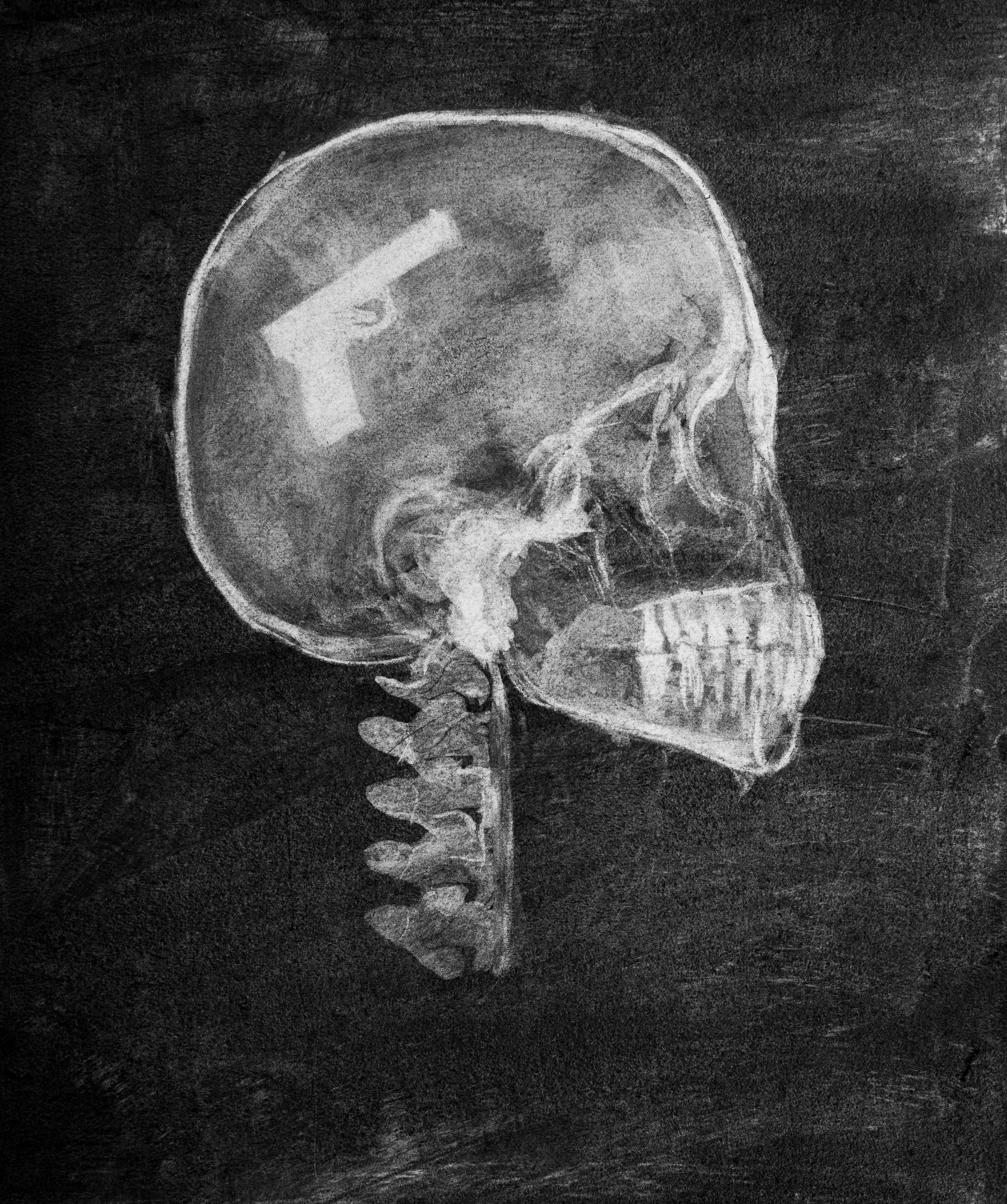 Violent Obsession - Charcoal On Paper Print