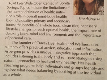 You Are What You Eat Health Talk