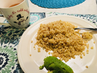 Easy Asian Fried Cauli-Rice {Paleo, Gluten-free, Grain-free, Vegetarian}