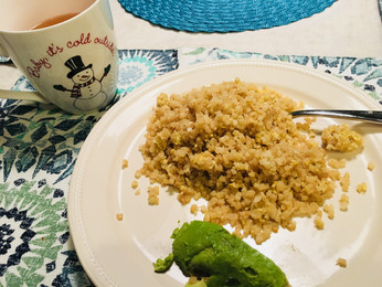 Easy Asian Fried Cauli-Rice {Paleo, Gluten-free, Grain-free, Vegetarian}