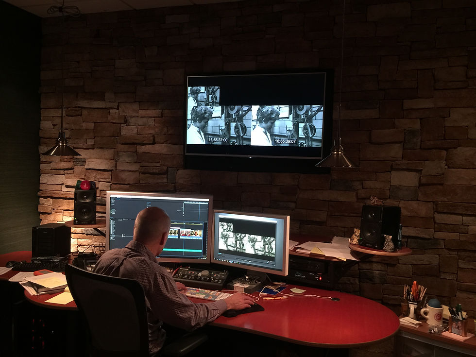 My dear friend Dave Emmerling at post production house Midnight Media is masterful at putting just the right touches on the project.  Dave and I have been friends and colleagues for many, many years and he is beyond brilliant in the editing room.  So lucky to have his support.