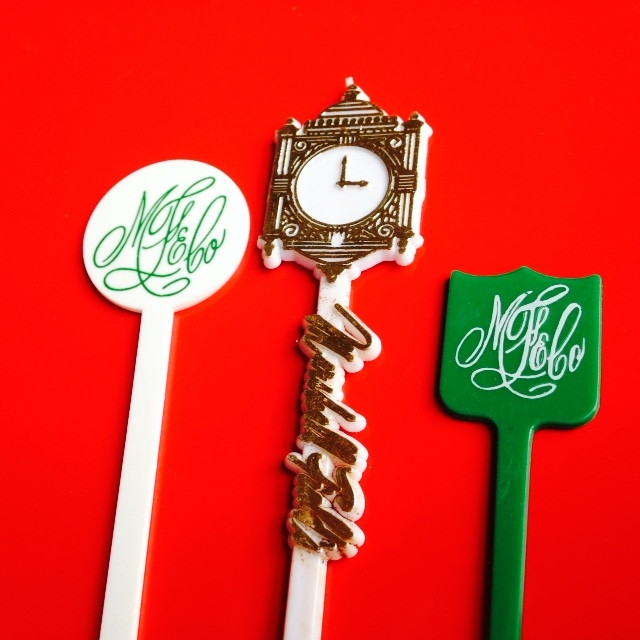 Marshal Fields Swizzle Sticks Clock Monogram Chicago