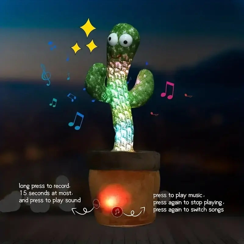 Thumbnail: Twisting Dancing Cactus, Singing And Talking Toy For Kids