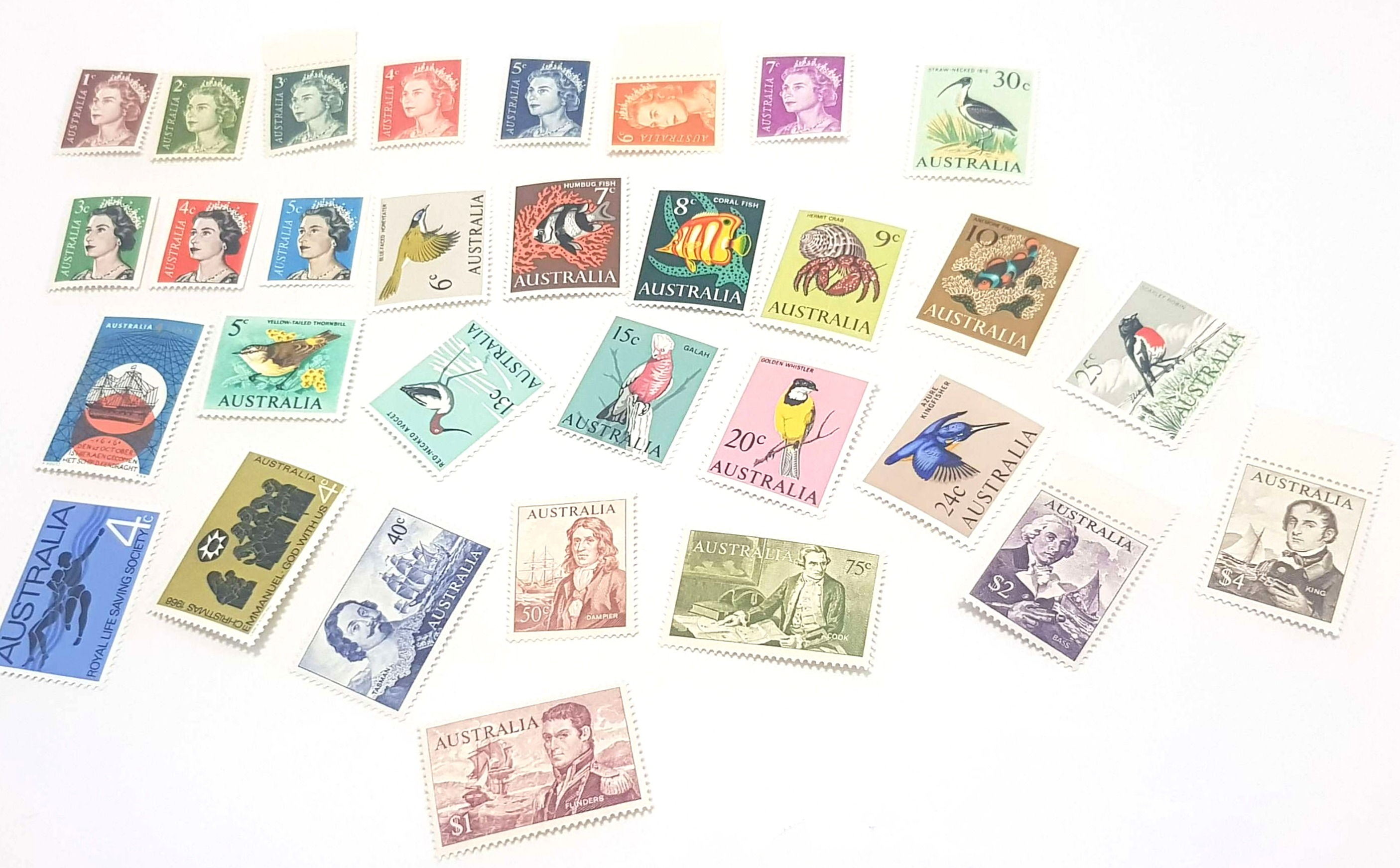 1966 Australia Post Stamps - MNH - 31 Stamps on sale from this listing