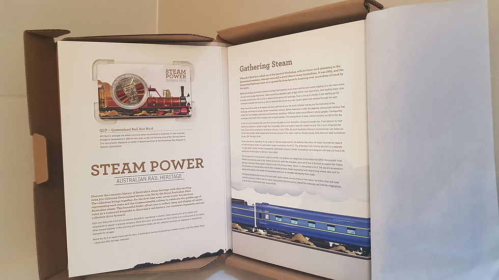 Thumbnail: 2022 STEAM TRAIN 7-COINS FULL FOLDER
